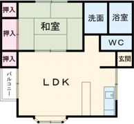 三竹アメニティハウスCRの間取り画像