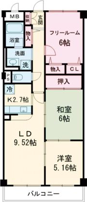 アジュール 西端の間取り画像