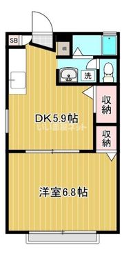 ハイツ草香の間取り画像