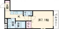 フジパレス弥刀駅北Ⅰ番館の間取り画像