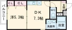 フジパレス弥刀駅北Ⅱ番館の間取り画像