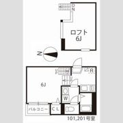 ハーモニーテラス松園の間取り画像
