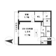 ピオネロ伏見の間取り画像