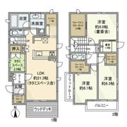 王禅寺西戸建の間取り画像