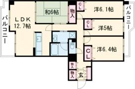 パストラルハイム駅南 606の間取り画像