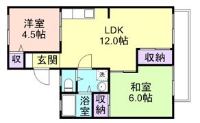セジュールのざき E棟の間取り画像