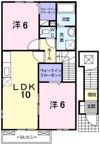 ボニートK Ⅲの間取り画像