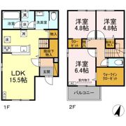 大野町2丁目戸建貸家の間取り画像