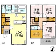大野町2丁目戸建貸家の間取り画像