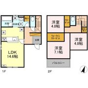 大野町2丁目戸建貸家の間取り画像