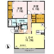 D-room竹谷の間取り画像