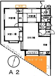 カルチェラタン翠Aの間取り画像