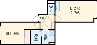 パワービル千歳駅前の間取り画像