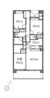 アソシエール溝の口の間取り画像