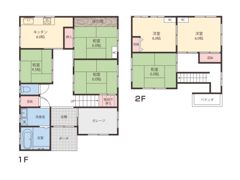 高岡市中川本町和モダンリノベ戸建の間取り画像