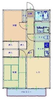 コーポマーブルの間取り画像