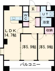 リバーサイド天神の間取り画像