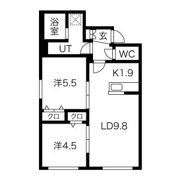 ラグジースペース南郷の間取り画像