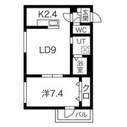 ラグジースペース東北通の間取り画像