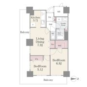 イーストコア曳舟一番館の間取り画像