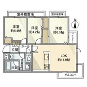 宮前平パークホームズの間取り画像