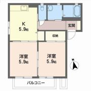 リバティガ－デンIIBの間取り画像