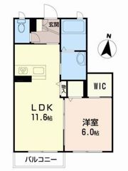 ベレオガーデンズ久留米Iの間取り画像
