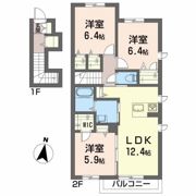 シャーメゾン ベルベディア IIの間取り画像