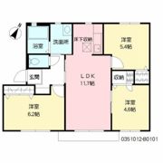 グリーンジュネス B棟の間取り画像