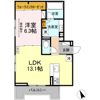 ディーシャンブル 北町の間取り画像