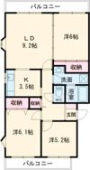 ルミエール緑岡Aの間取り画像