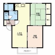 メルベール西富田の間取り画像