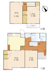 亀田南町貸戸建の間取り画像