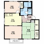 サンハイツ伊藤 Bの間取り画像