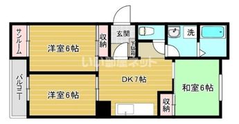 サンヒルズ上田Ⅱの間取り画像