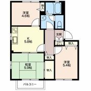 エスト山一Bの間取り画像