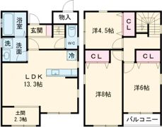 Terrace ASAMA Eの間取り画像