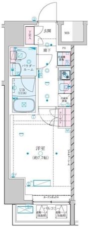 ジェノヴィア川崎Ⅶの間取り画像