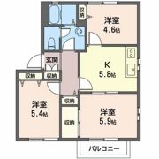 エスト山一Bの間取り画像