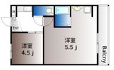 ヴィラナリー備前 2号棟の間取り画像