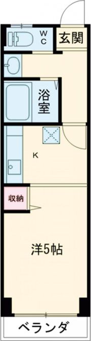 コーポ久部Ⅰの間取り画像