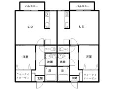 ルブォーアⅡの間取り画像