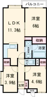 青梅ガーデンヒルズの間取り画像