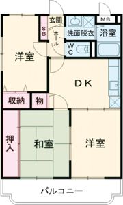 グレイスコート大浜の間取り画像
