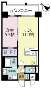 エルグランド吉塚の間取り画像