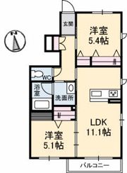 シャーメゾン アベリアの間取り画像