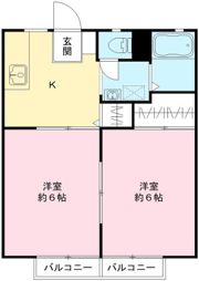 旭台アーバンハイツ C棟の間取り画像