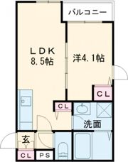 (仮称)La-Crea浜A棟の間取り画像