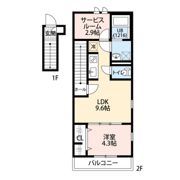 アムール アピスの間取り画像