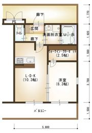 ルネス アスカの間取り画像